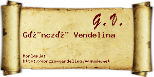 Göncző Vendelina névjegykártya